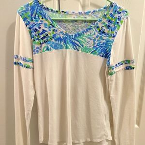 Lilly Pulitzer Amara Top Shell of a Party Small